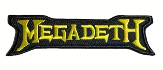 MEGADETH - Yellow Logo - nažehlovacia nášivka