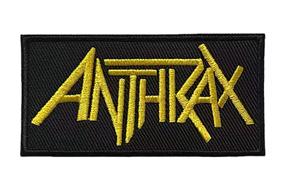 ANTHRAX - Yellow Logo - nažehlovacia nášivka