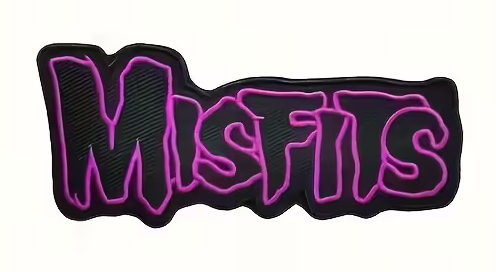 MISFITS - Purple Logo - nažehlovacia nášivka