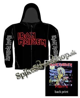 IRON MAIDEN - Killers - čierna pánska mikina na zips