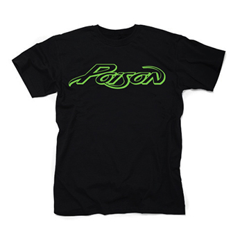 POISON - Logo Green - čierne detské tričko