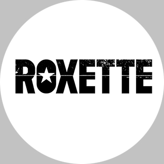 ROXETTE - Black Logo - okrúhla podložka pod pohár