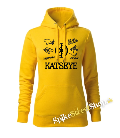 KATSEYE - Logo Signature - žltá dámska mikina