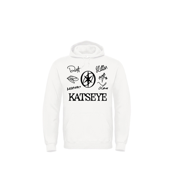 KATSEYE - Logo Signature - biela pánska mikina