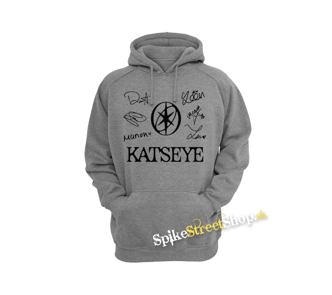 KATSEYE - Logo Signature - šedá pánska mikina
