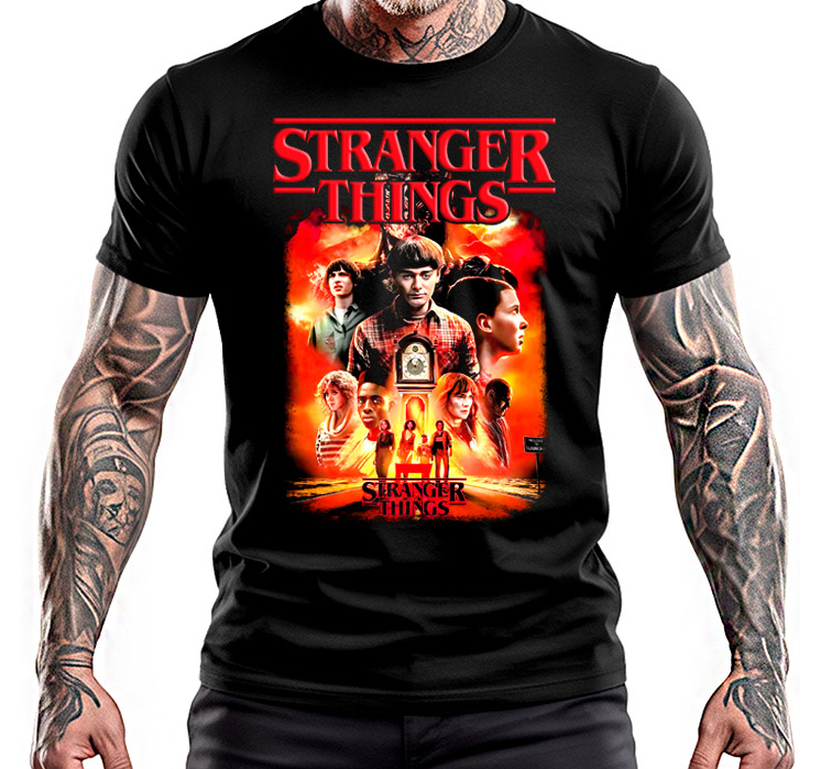 STRANGER THINGS - Season 5 - čierne pánske tričko
