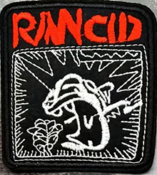 RANCID - Red Logo White Punx - nažehlovacia nášivka
