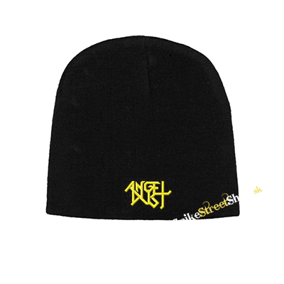 Čierna zimná čiapka ANGEL DUST - Logo Yellow