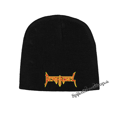 Čierna zimná čiapka DEATH ANGEL - Logo Red Yellow