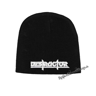 Čierna zimná čiapka DESTRUCTOR - Logo White