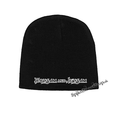 Čierna zimná čiapka FLOTSAM & JETSAM - Logo White