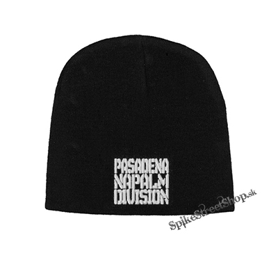 Čierna zimná čiapka PASADENA NAPALM DIVISION - Logo White