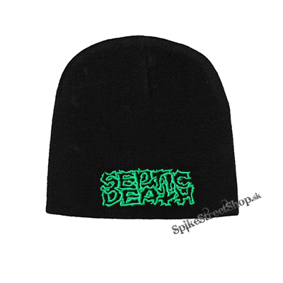 Čierna zimná čiapka SEPTIC DEATH - Logo Green