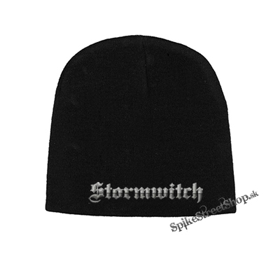 Čierna zimná čiapka STORMWITCH - Logo Grey
