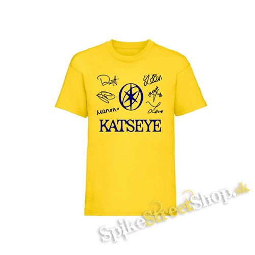 KATSEYE - Logo Signature - žlté detské tričko