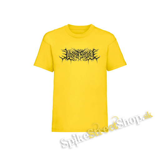 LORNA SHORE - Logo Black - žlté detské tričko