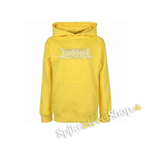 LORNA SHORE - Logo White - žltá pánska mikina