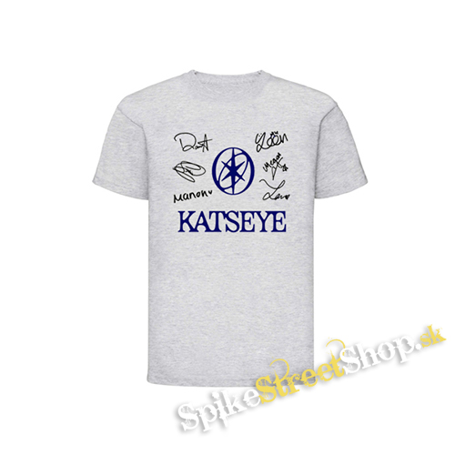 KATSEYE - Logo Signature - Svetlosivé chlapčenské tričko