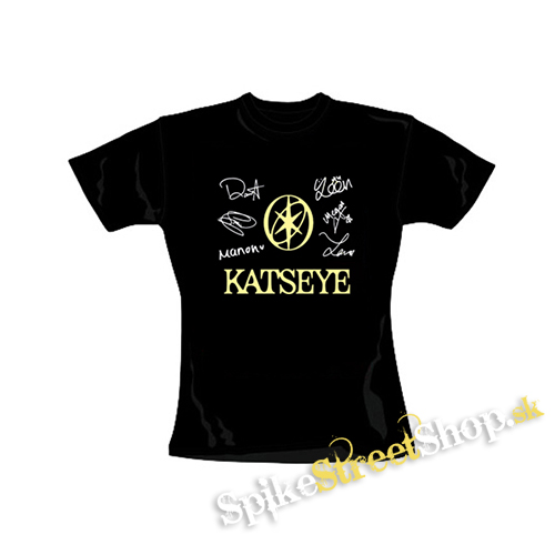 KATSEYE - Logo Signature - čierne dámske tričko