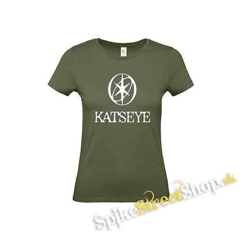 KATSEYE - Logo Crest - khaki dámske tričko