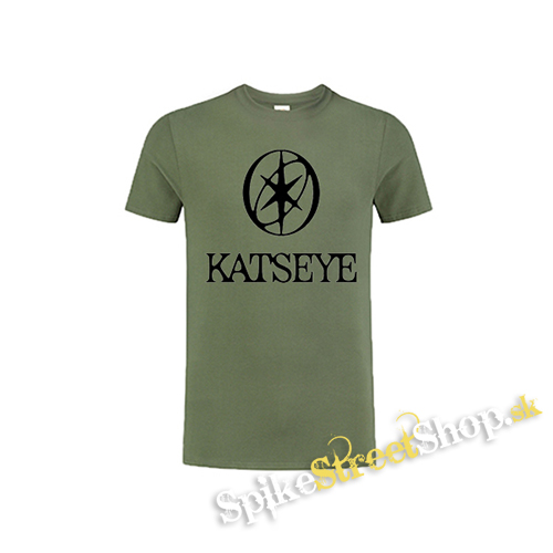 KATSEYE - Logo Crest Black - olivové detské tričko
