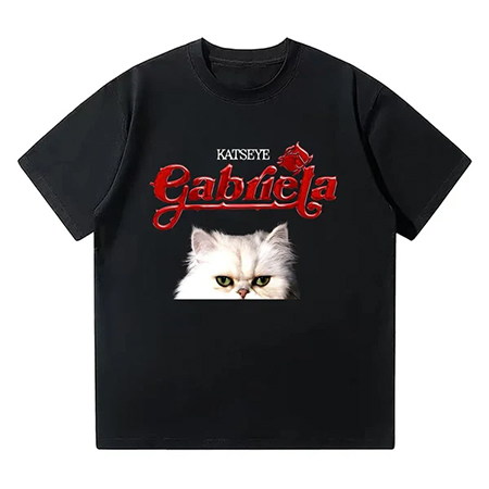 KATSEYE - Gabriela - čierne detské tričko