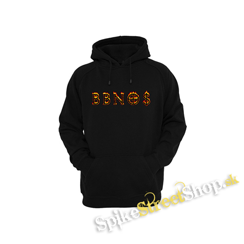BBNO$ - Logo Fire - čierna pánska mikina