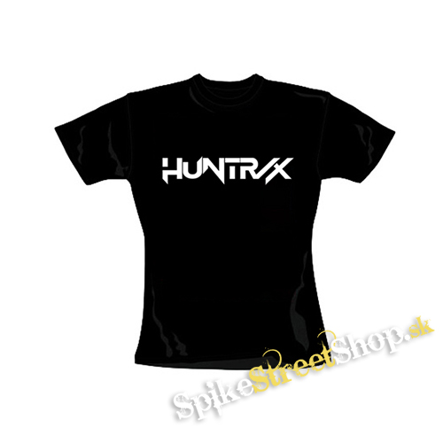 HUNTRIX - Logo White Kpop Demon Hunters - čierne dámske tričko