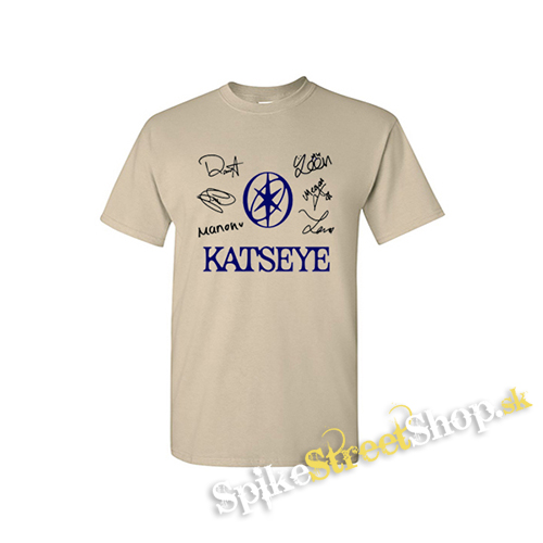 KATSEYE - Blue Logo Black Signature - pieskové detské tričko