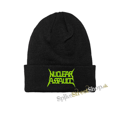 NUCLEAR ASSAULT - Logo Neon Green - zimná čiapka