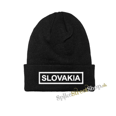 SLOVAKIA - White Slogan - zimná čiapka