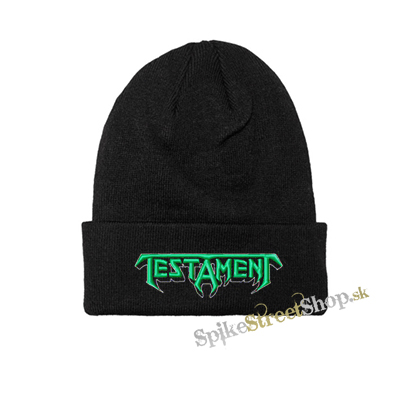 TESTAMENT - Logo Green White - zimná čiapka