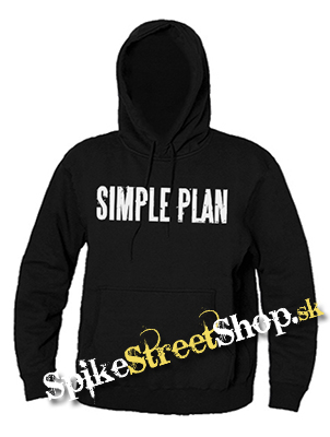 SIMPLE PLAN - White Logo - čierna pánska mikina