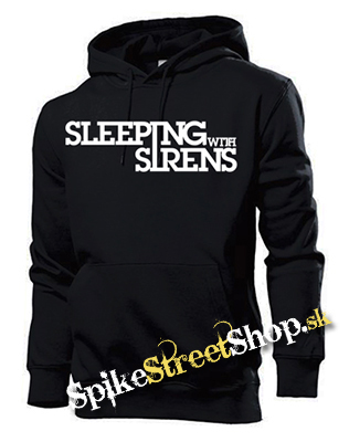 SLEEPING WITH SIRENS - White Logo - čierna pánska mikina