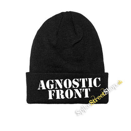 AGNOSTIC FRONT - Logo White - zimná čiapka