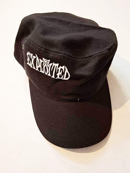 THE EXPLOITED - Big White Logo - čierna šiltovka army cap