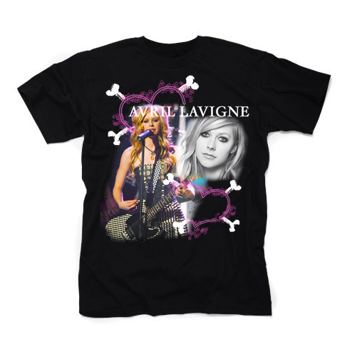 AVRIL LAVIGNE - Heart Poster - čierne detské tričko