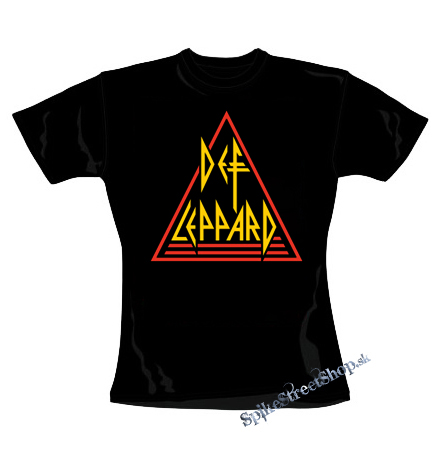 DEF LEPPARD - Logo Colour - čierne dámske tričko