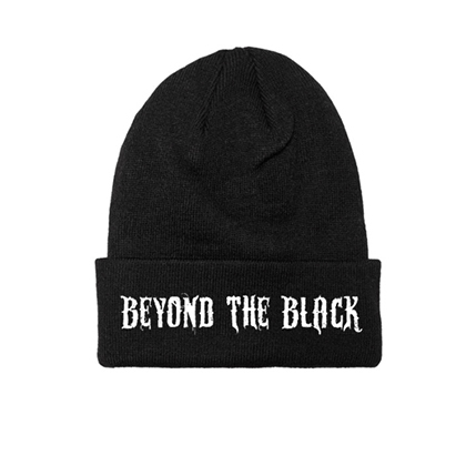 BEYOND THE BLACK - Logo White - zimná čiapka