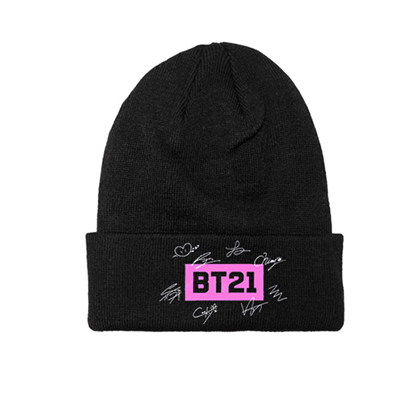 BT21 - Logo Signature - zimná čiapka