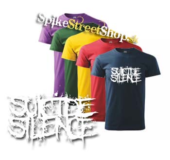 SUICIDE SILENCE - White Logo - farebné pánske tričko