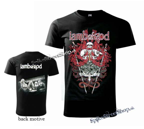 LAMB OF GOD - Three Skulls - čierne pánske tričko