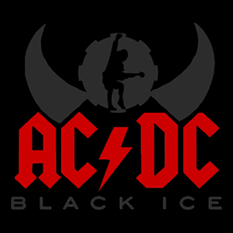 Fotonášivka ACDC - Black Ice Angus Silhouette