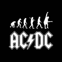 Fotonášivka ACDC - Hardrock Evolution NA ČIERNE