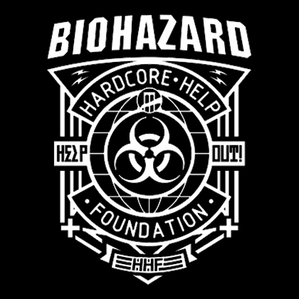 Fotonášivka BIOHAZARD - Hardcore Help Foundation