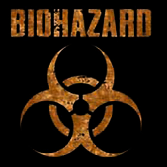 Fotonášivka BIOHAZARD - Logo Orange