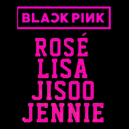 Fotonášivka BLACKPINK - Logo And Names
