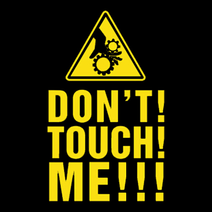 Fotonášivka DON'T TOUCH ME