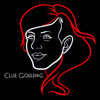 Fotonášivka ELLIE GOULDING - Portrait