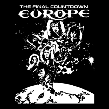 Fotonášivka EUROPE - The Final Countdown White Patch